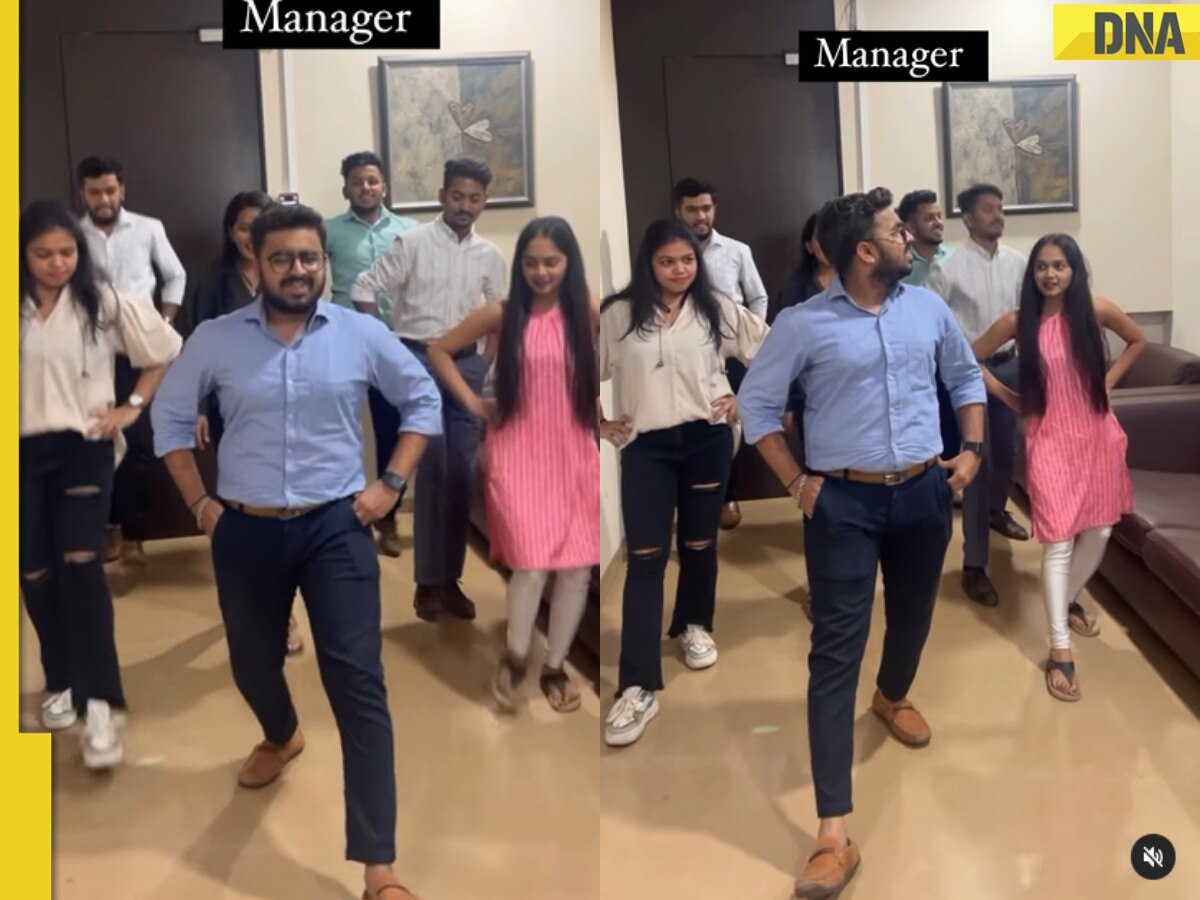 Manager shakes a leg with office team to Oscar-winning song Naatu Naatu, video goes viral