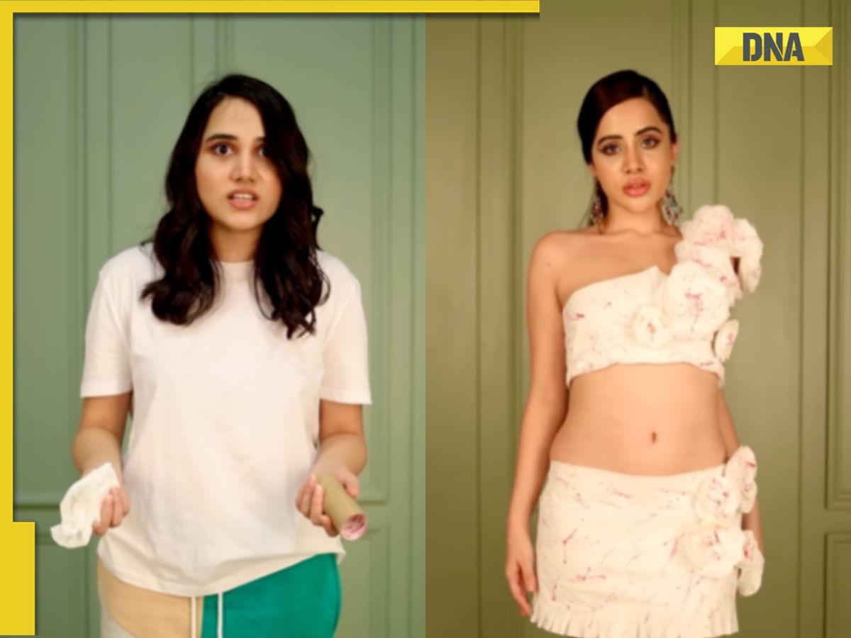 Urfi Javed turns toilet paper into outfit with sister Asfi Javed's help, netizens slam her: 'Iske upar koi...'