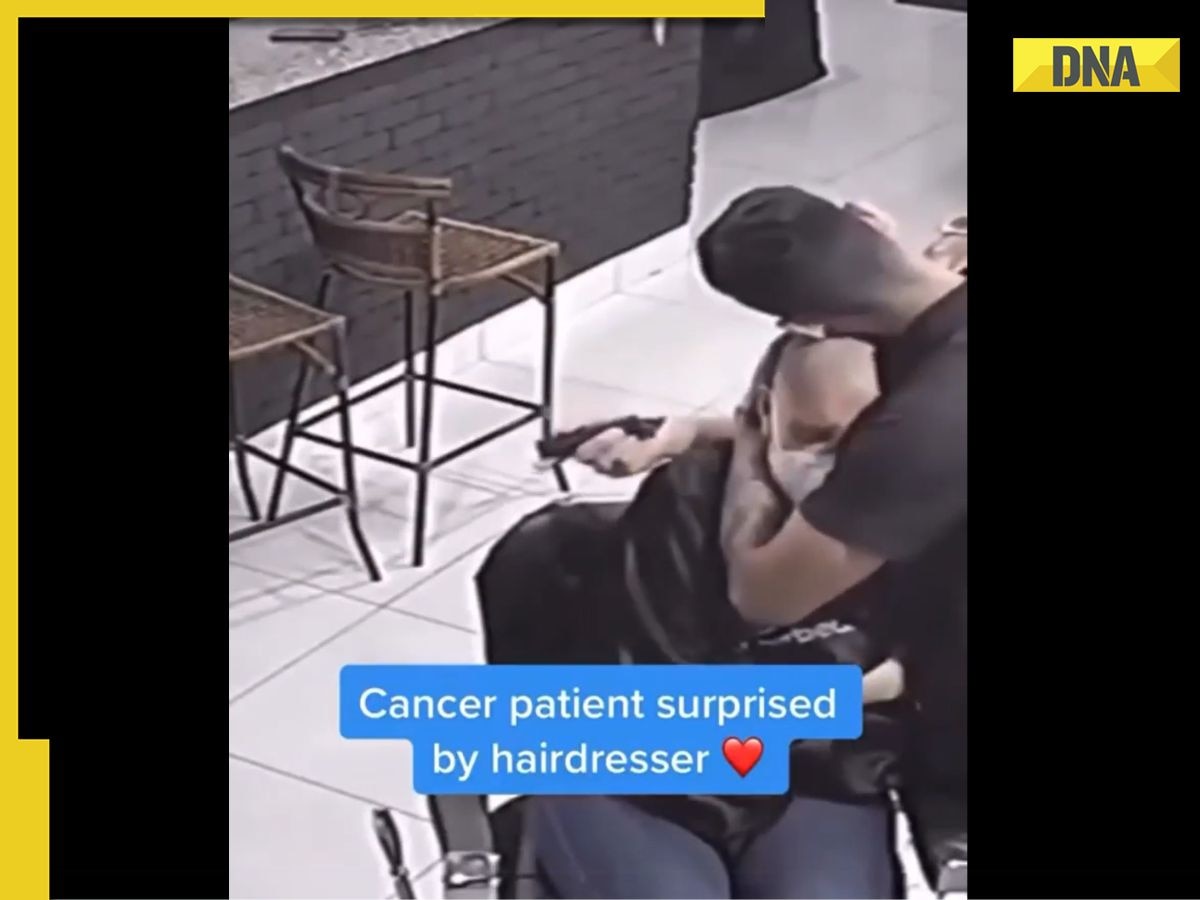 Viral video: Barber's surprising gesture towards cancer patient getting hair shaved wins hearts