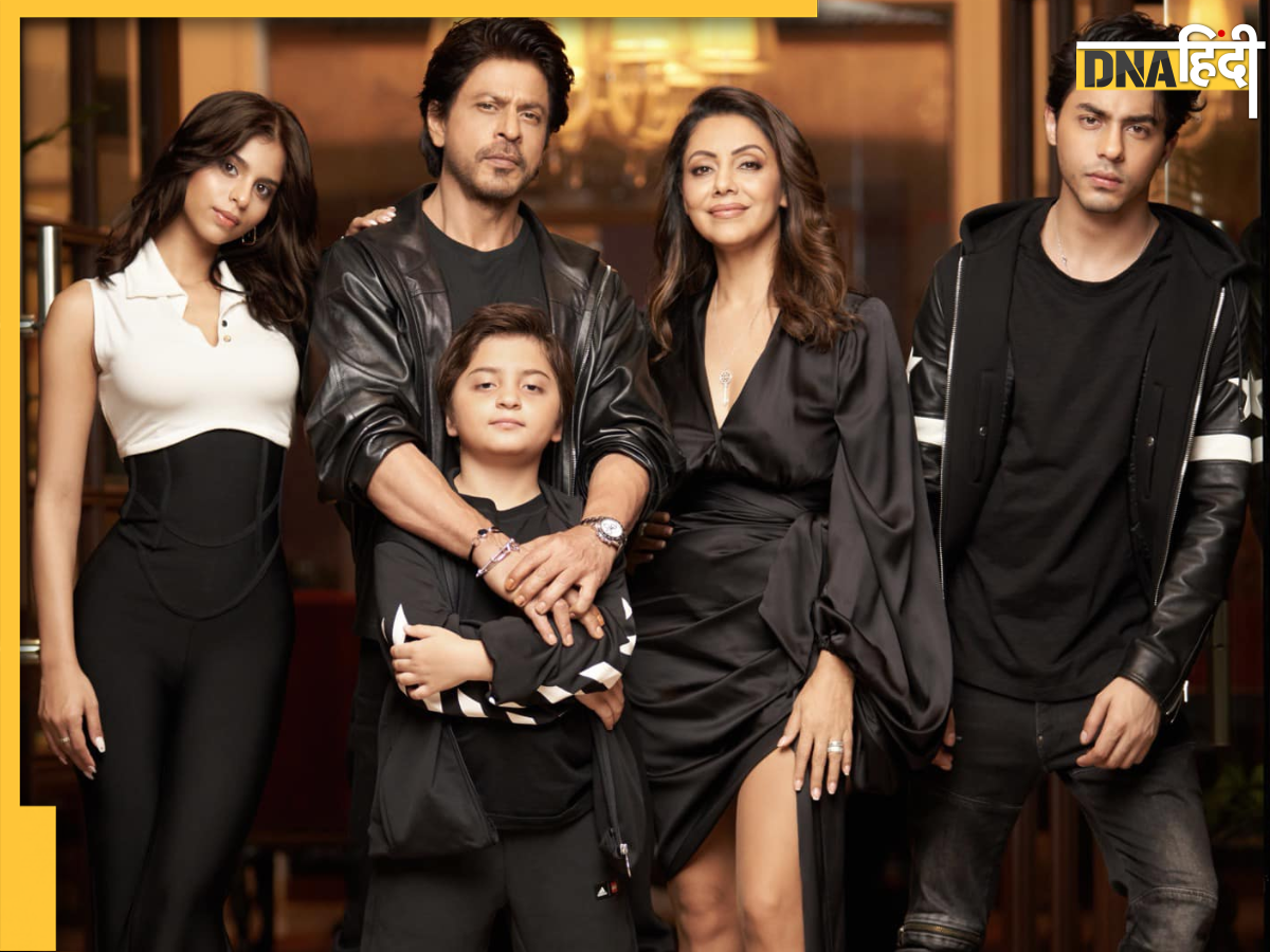 Shah Rukh Khan: ऑल ब्लैक ग्लैमरस लुक में नजर आया किंग खान का परिवार, इस ...