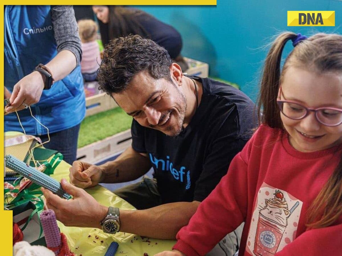 Orlando Bloom plays with kids affected by Russia-Ukraine war in surprise visit to Kyiv