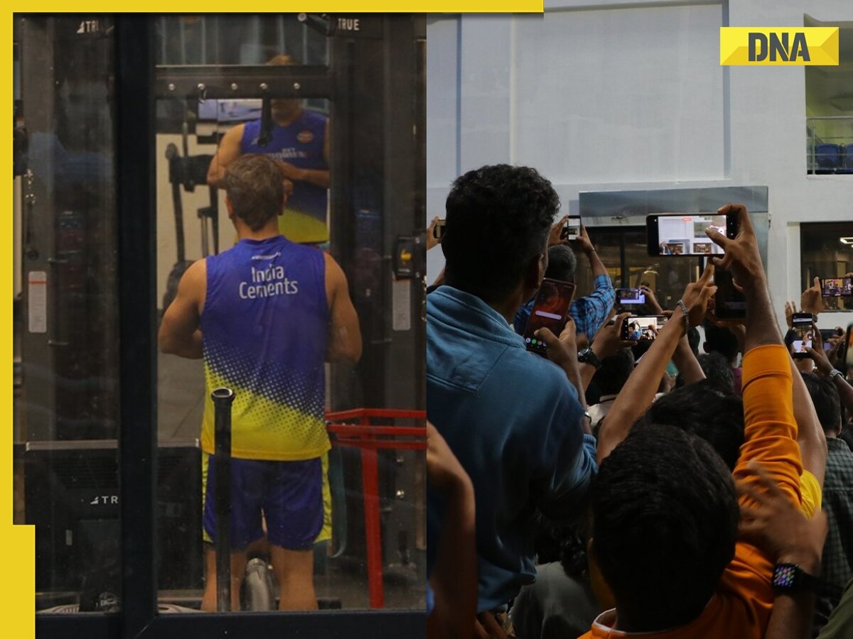 Viral video: MS Dhoni hits gym ahead of IPL 2023, fans go crazy to watch captain cool's workout session