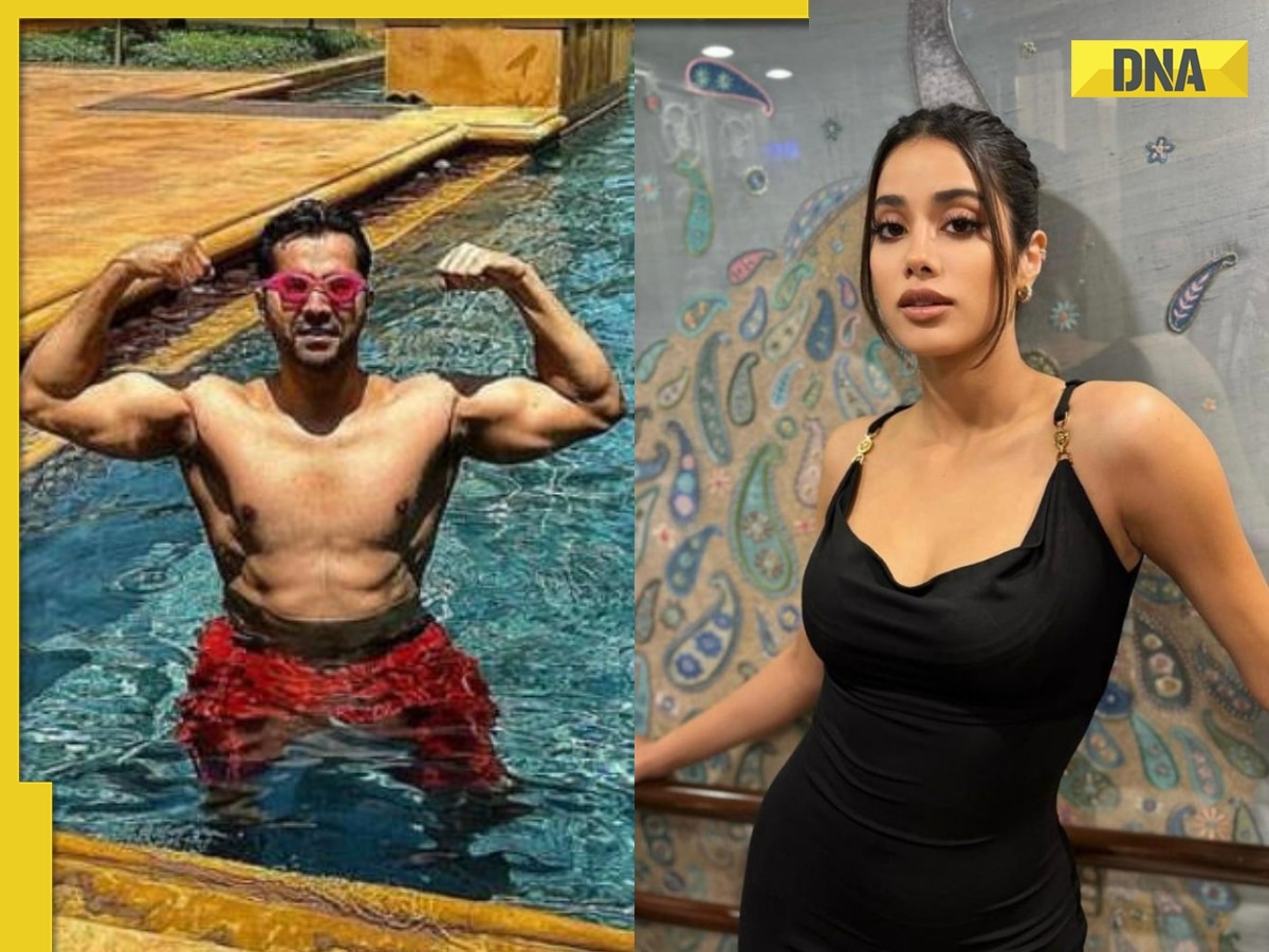 Varun Dhawan flexes his biceps in new photo, check out his Bawaal co-star Janhvi Kapoor’s goofy comment