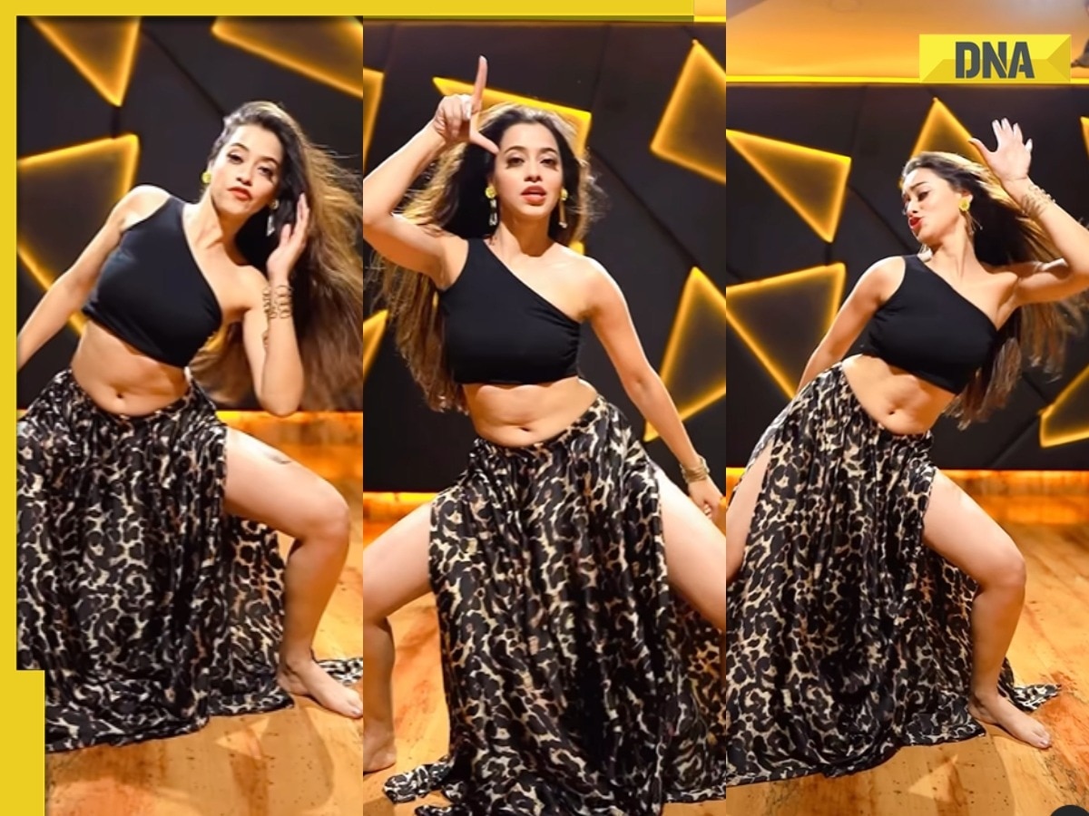1200px x 900px - Viral video: Desi girl's energetic dance on Fakeeran in thigh high slit  dress burns the internet, watch