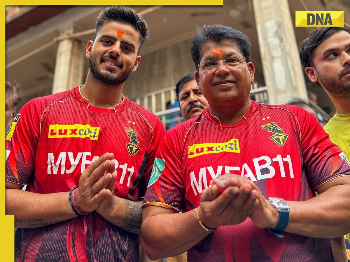 KKR skipper Nitish Rana visits Kalighat Temple in Kolkata ahead of IPL 2023, See pics