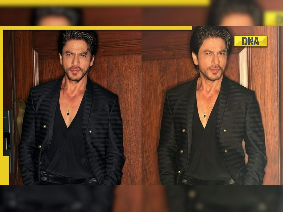 Shah Rukh Khan rolls back the years as he poses in black suit, fans wonder why he doesn't age: 'Thought it’s Aryan...'