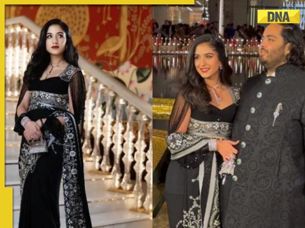 Video of Mukesh Ambani's choti bahu-to-be Radhika Merchant in black saree  with corset blouse goes viral, watch