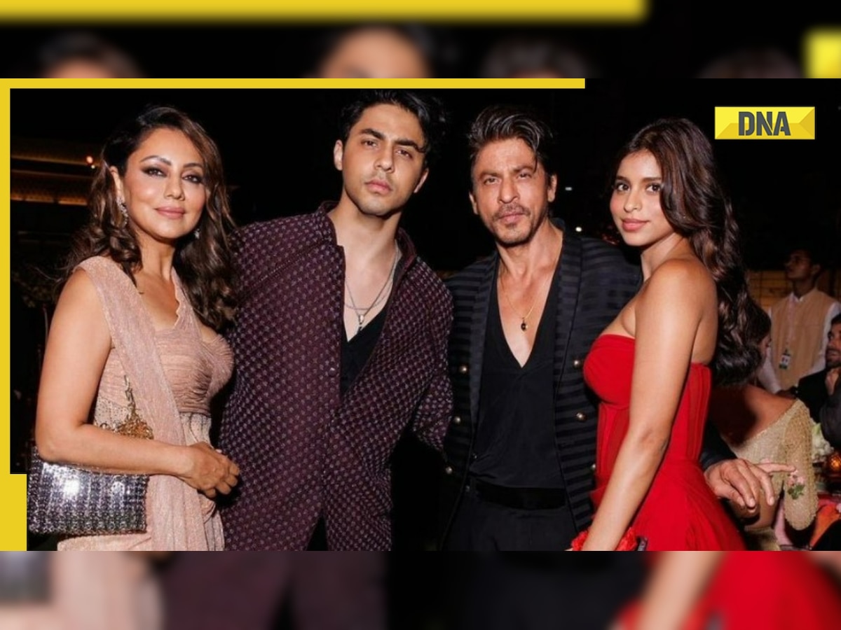 Shah Rukh Khan is finally seen posing with Gauri Khan, Suhana Khan, Aryan Khan at NMACC event, photo breaks the internet