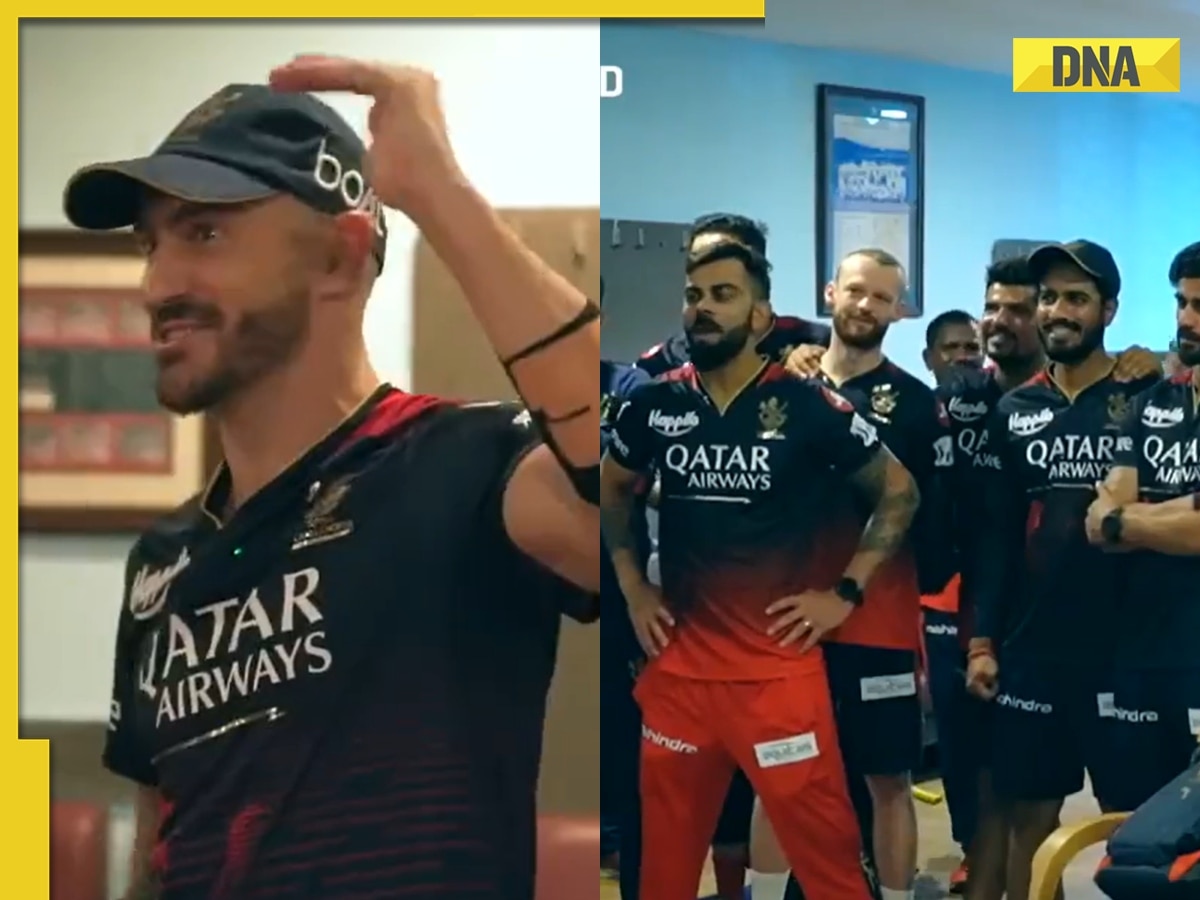 Watch: Faf du Plessis leads RCB players' dressing room celebrations after demolishing MI