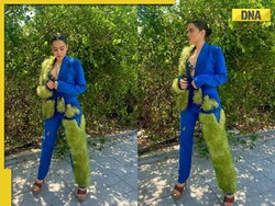 Urfi Javed wears outfit made of grass as she celebrates environment day, netizens say, 'ped banne ki kya zarurat thi'