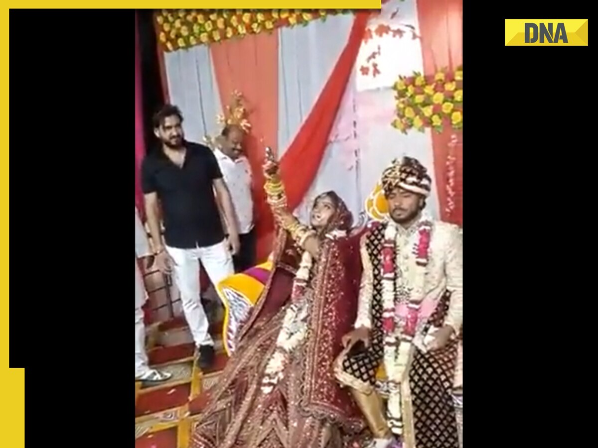 Watch: Bride in Uttar Pradesh opens fire 4 times in her wedding, Groom is clueless