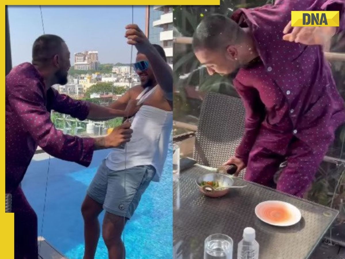 IPL 2023: Krunal Pandya pushes Nicholas Pooran into swimming pool, gets befitting response from LSG teammate