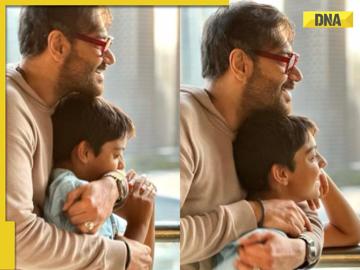 Devgn Ajay Devgan enjoys 'baap-beta' moment with Yug, calls it 'best part of ...