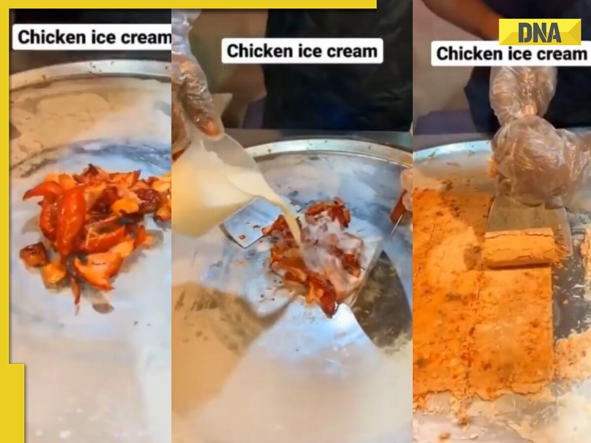 Viral video of tandoori chicken ice cream divides internet, what’s your take?