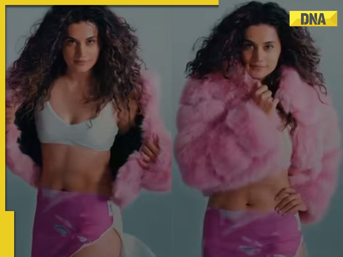 Pannu Tapsi Sex Vedio - Taapsee Pannu flaunts her abs in the new viral video, fans say 'totally fab'