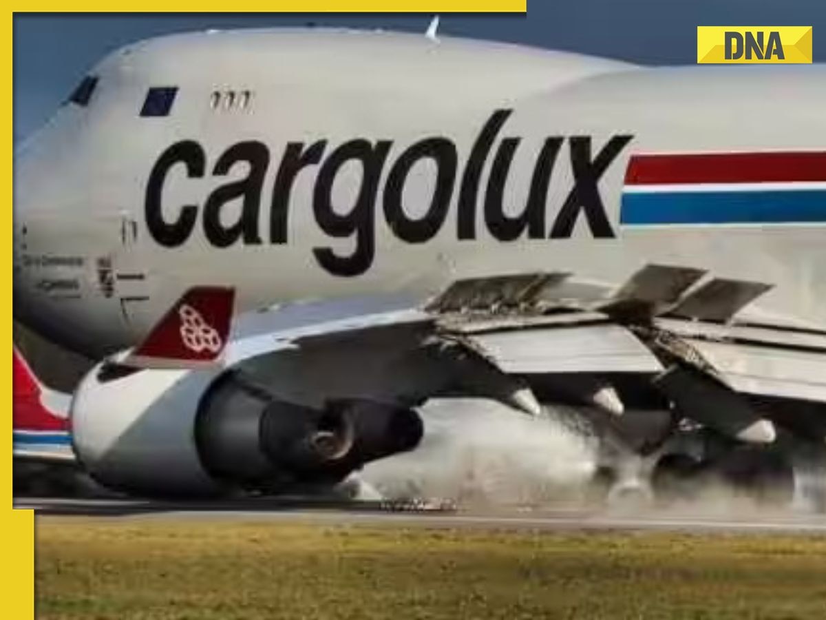 Boeing 747 aircraft suffers engine damage during landing, escapes major disaster; watch scary video