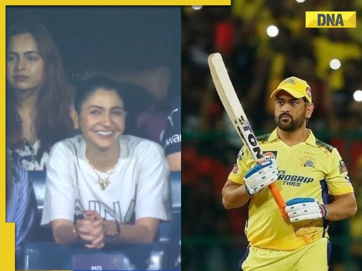 'They love him': Anushka Sharma in awe as Bengaluru crowd cheers for MS Dhoni during RCB vs CSK match, watch viral video