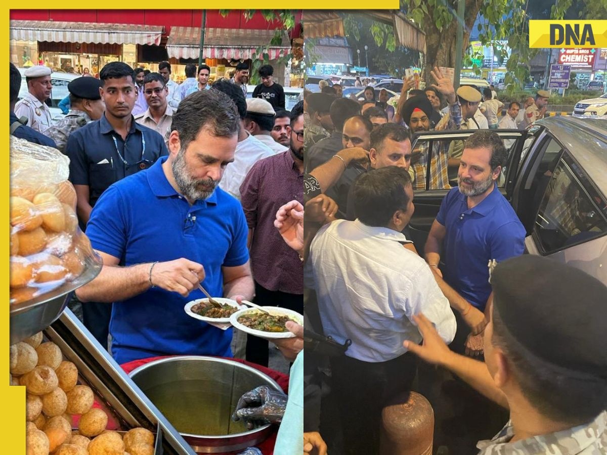 Congress leader Rahul Gandhi enjoys desi snack 'Golgappas' in Bengali market, pic surfaces