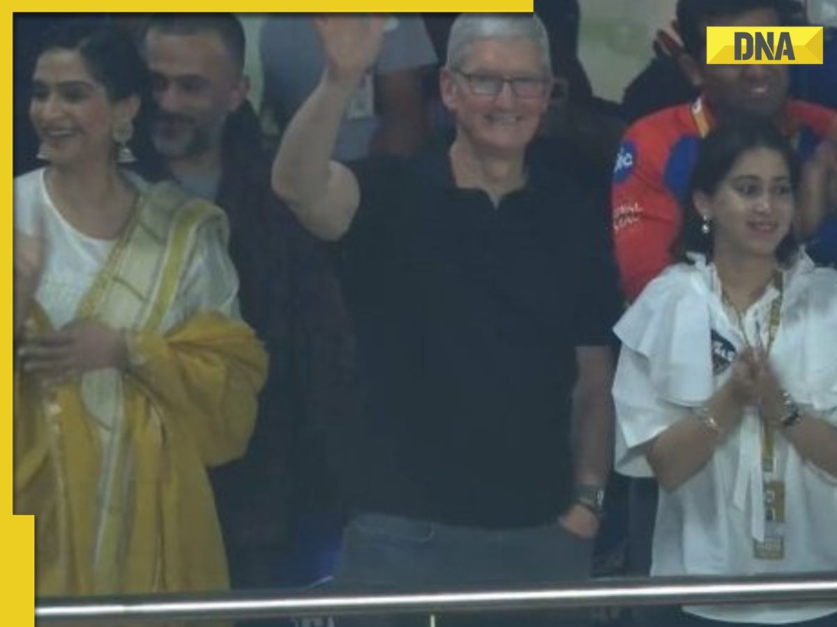 Tim Cook enjoys KKR vs DC IPL 2023 match with Sonam Kapoor after Apple Saket launch