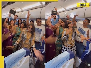 Passengers groove to Sapna Chaudhary’s song inside airplane in viral video, netizens say,' famous hone ke liye..'