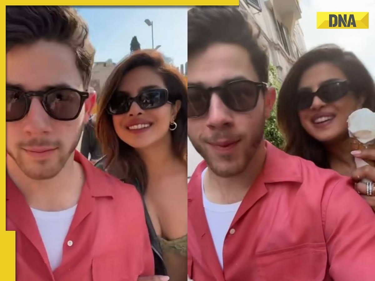 Priyanka Chopra, Nick Jonas give major couple goals, share kisses and ice cream as they roam in Rome