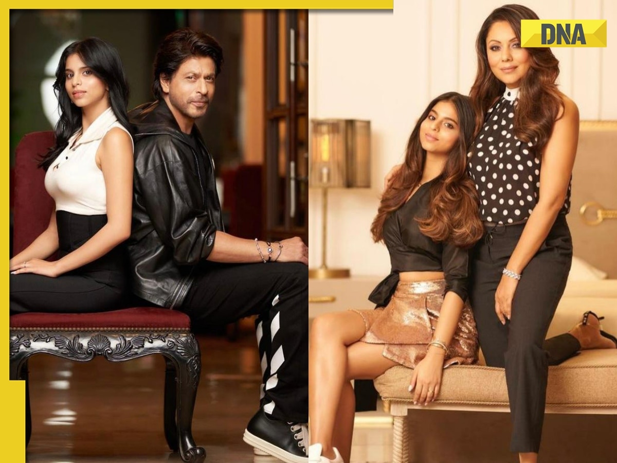 Suhana Khan strikes pose with father Shah Rukh Khan, mother Gauri Khan, fans call her ‘female version of SRK’