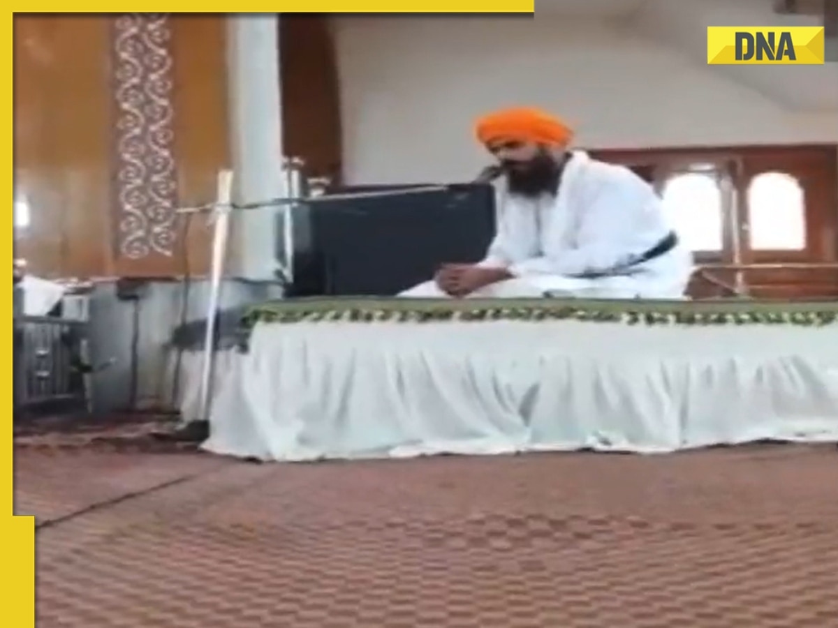 Watch: Amritpal Singh preaches at Rodewal Gurudwara in Punjab's Moga before arrest