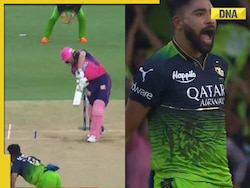 Watch: Mohammed Siraj sends Jos Buttler's middle stump flying during RCB vs RR match