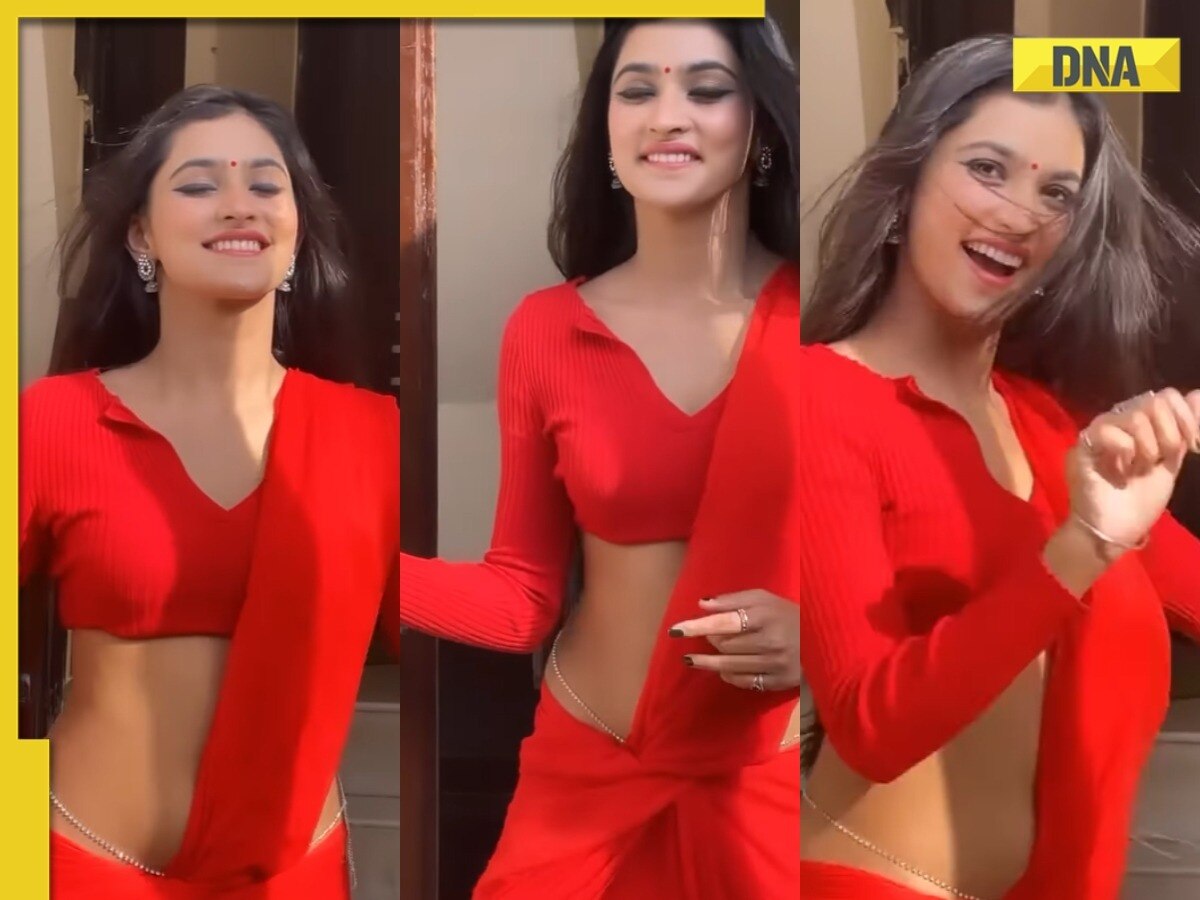 Viral video Desi girls sexy dance in red saree breaks the internet, watch