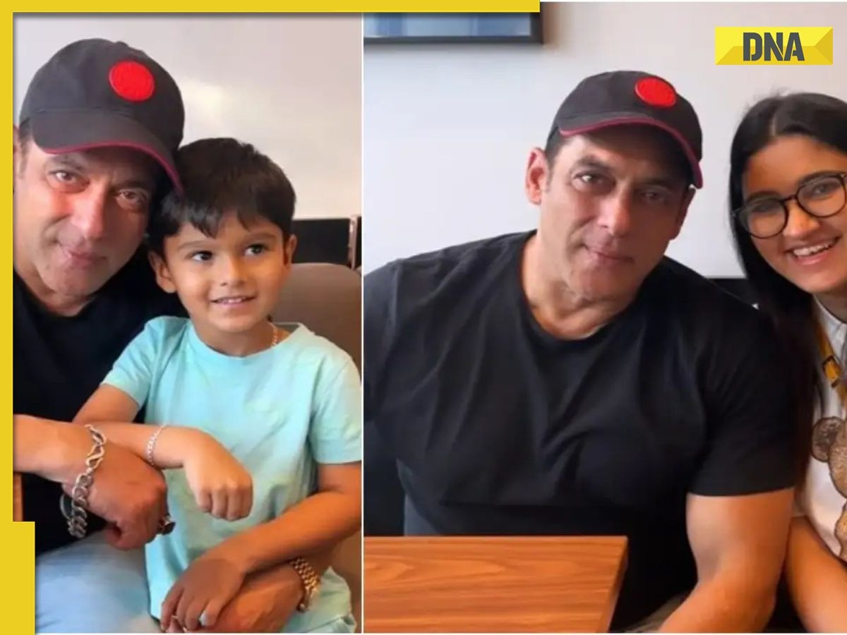 Salman Khan poses with Sania Mirza and Shoaib Malik's son and sister in Dubai, video goes viral