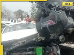 Mumbai-Pune expressway accident: 6 injured as 12 vehicles pile up on expressway, video
