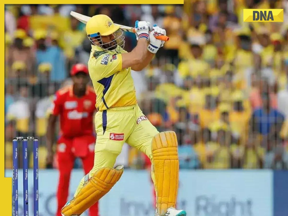 Watch: CSK's MS Dhoni smashes two sixes in last 2 balls vs PBKS, crowd erupts