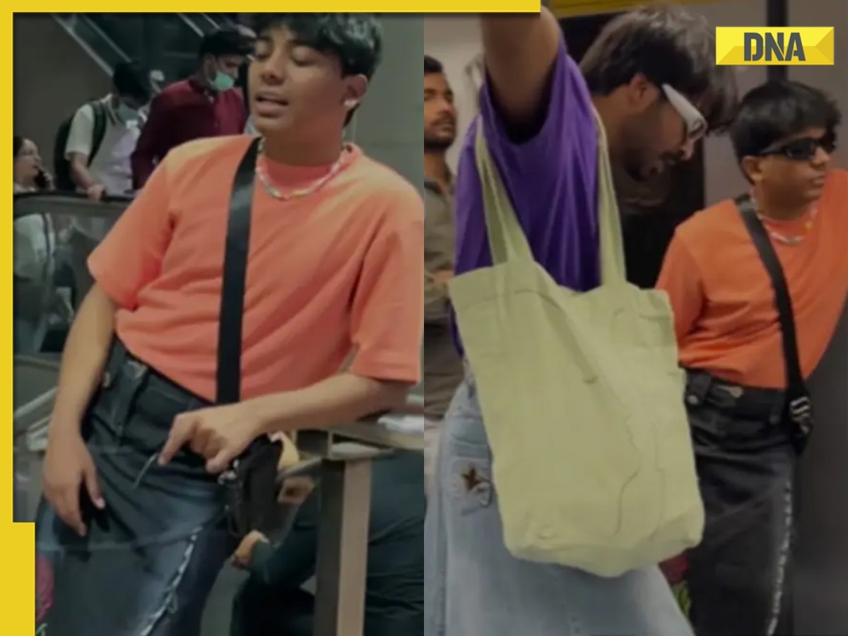 Viral video: Men walk around in Delhi Metro wearing skirts, netizens say 'normalise this', watch 