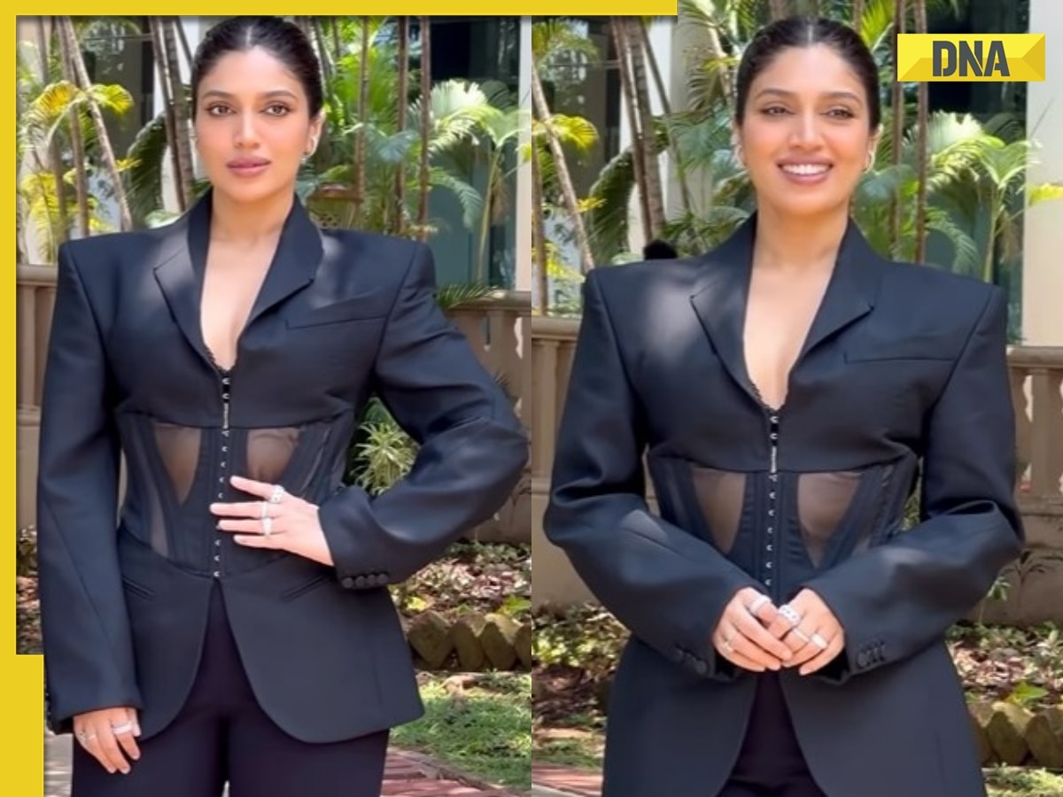 Bhumi Pednekar slammed for complaining 'bahut garmi hai' while wearing black pantsuit: 'Please change your designer'