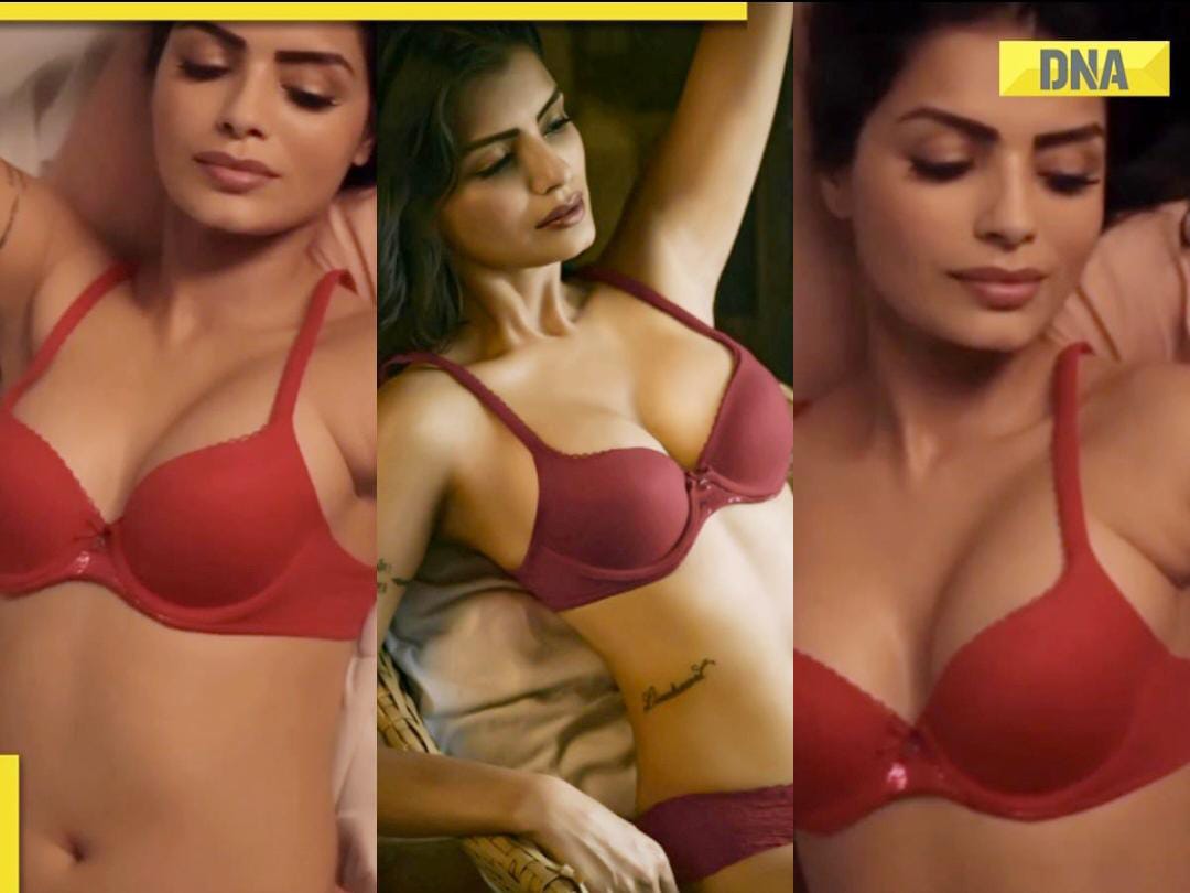 Viral video Bigg Boss star Sonali Raut poses in bed wearing sexy red bikini, watch picture