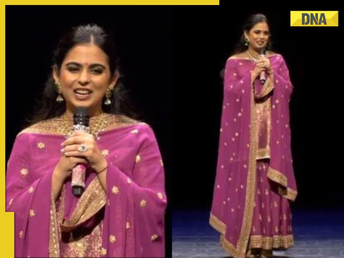 Isha Ambani dons customised sharara set from Lajjoo at NMACC event, pays tribute to mom Nita Ambani