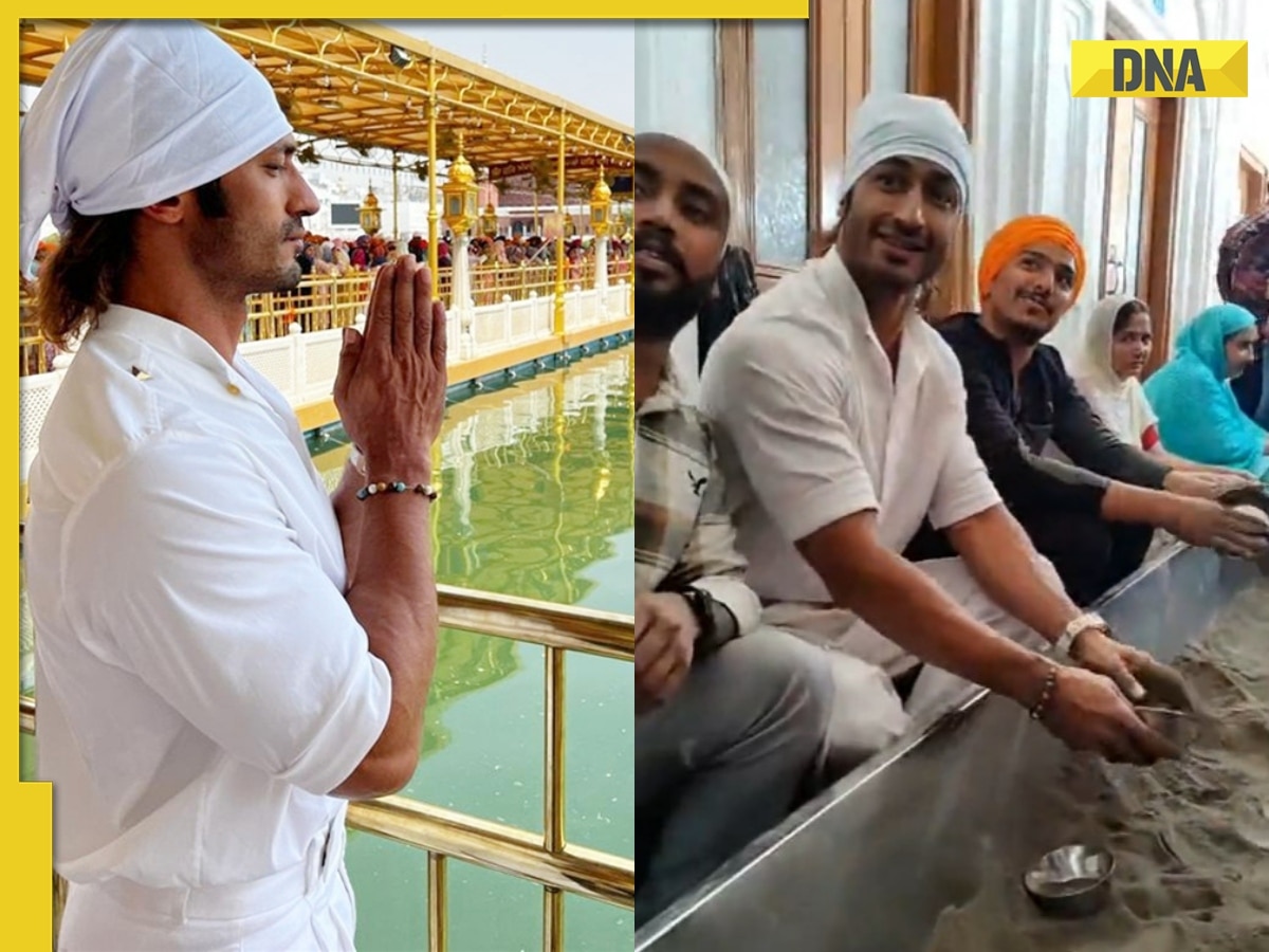 'Man with a golden heart': Netizens appreciate Vidyut Jammwal as he cleans utensils for seva at Golden Temple