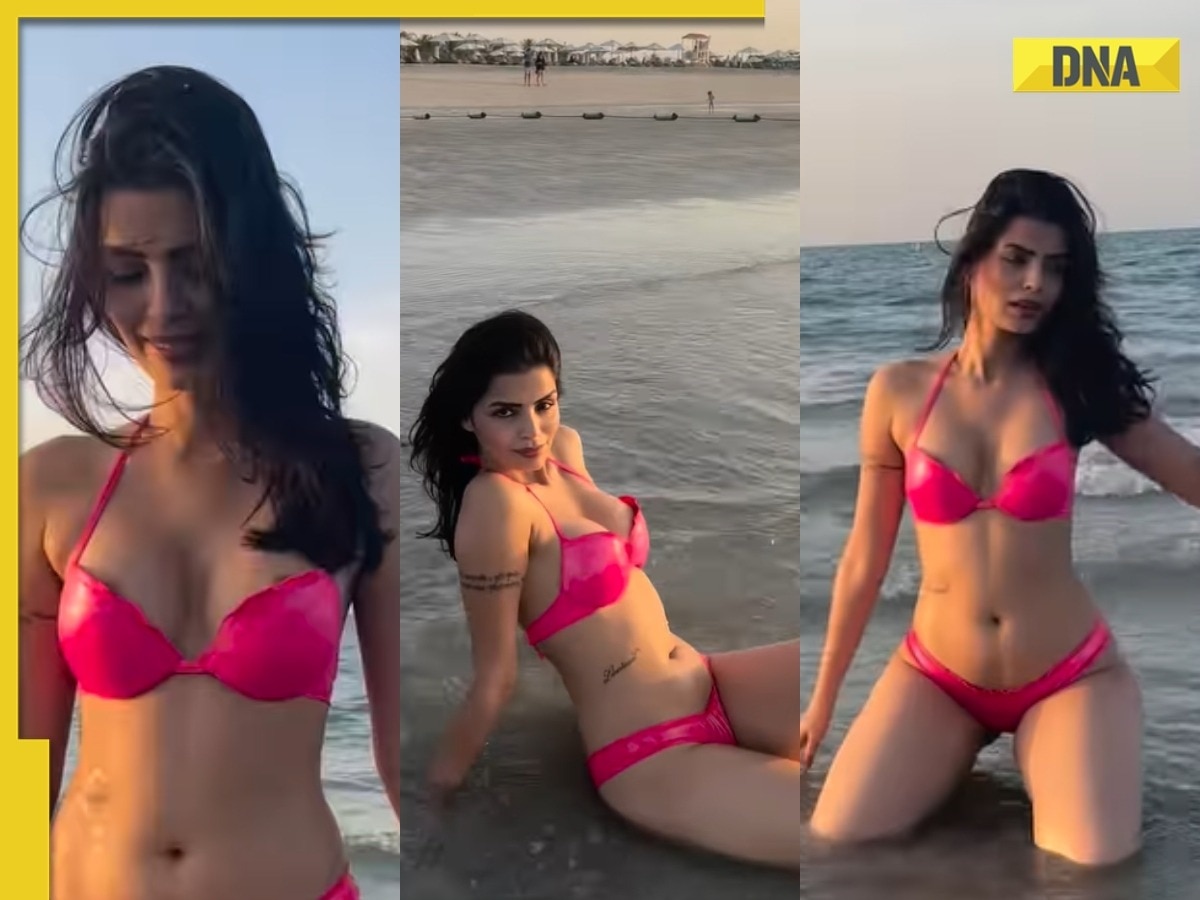 1200px x 900px - Viral video: Bigg Boss fame Sonali Raut burns the internet wearing sexy  pink bikini, watch