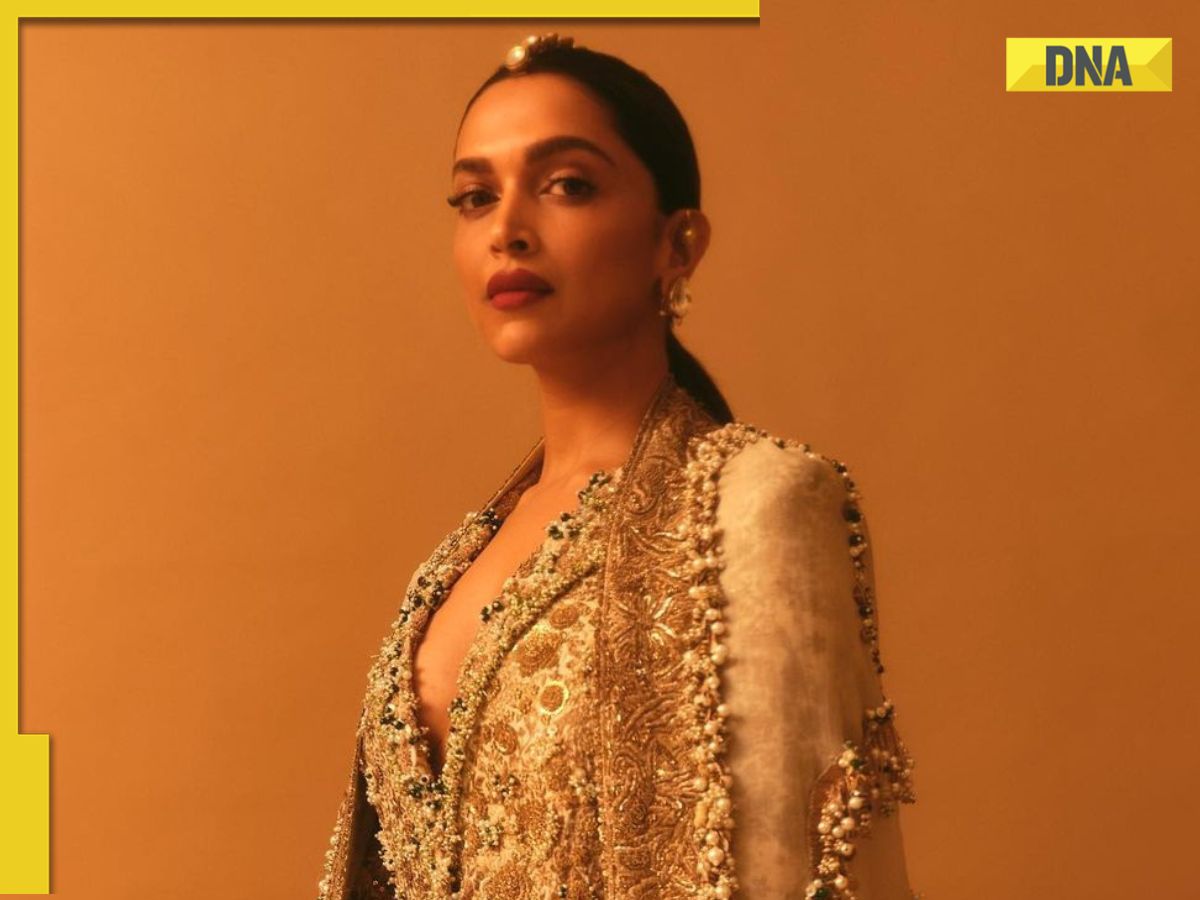 Deepika padukone 2024 in golden lehenga