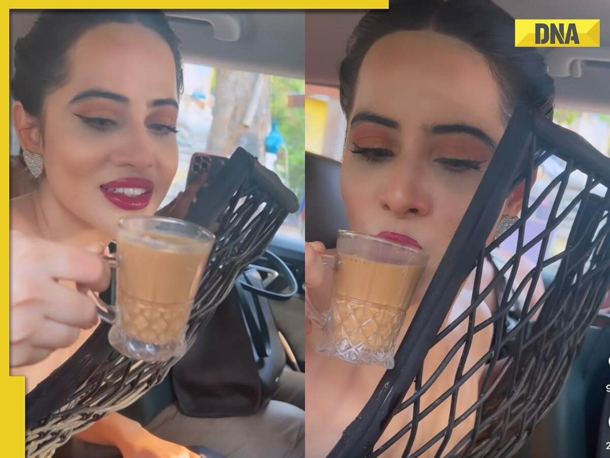 Urfi Javed struggles to drink tea because of her bizarre outfit, netizens say ‘aur pehno machchardani’