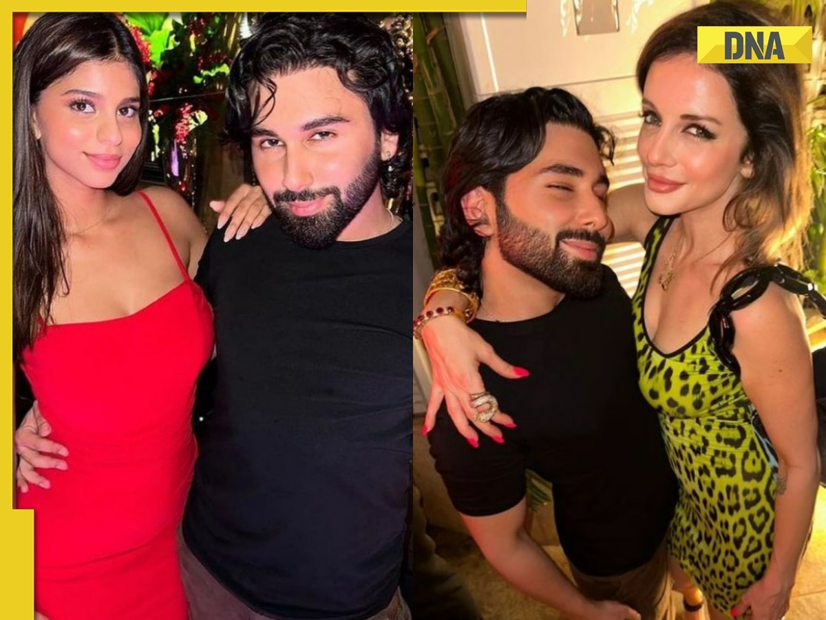 Orry aka Orhan Awatramani poses with Suhana Khan, Sussanne Khan at Sandeep Khosla's birthday bash, see viral photos