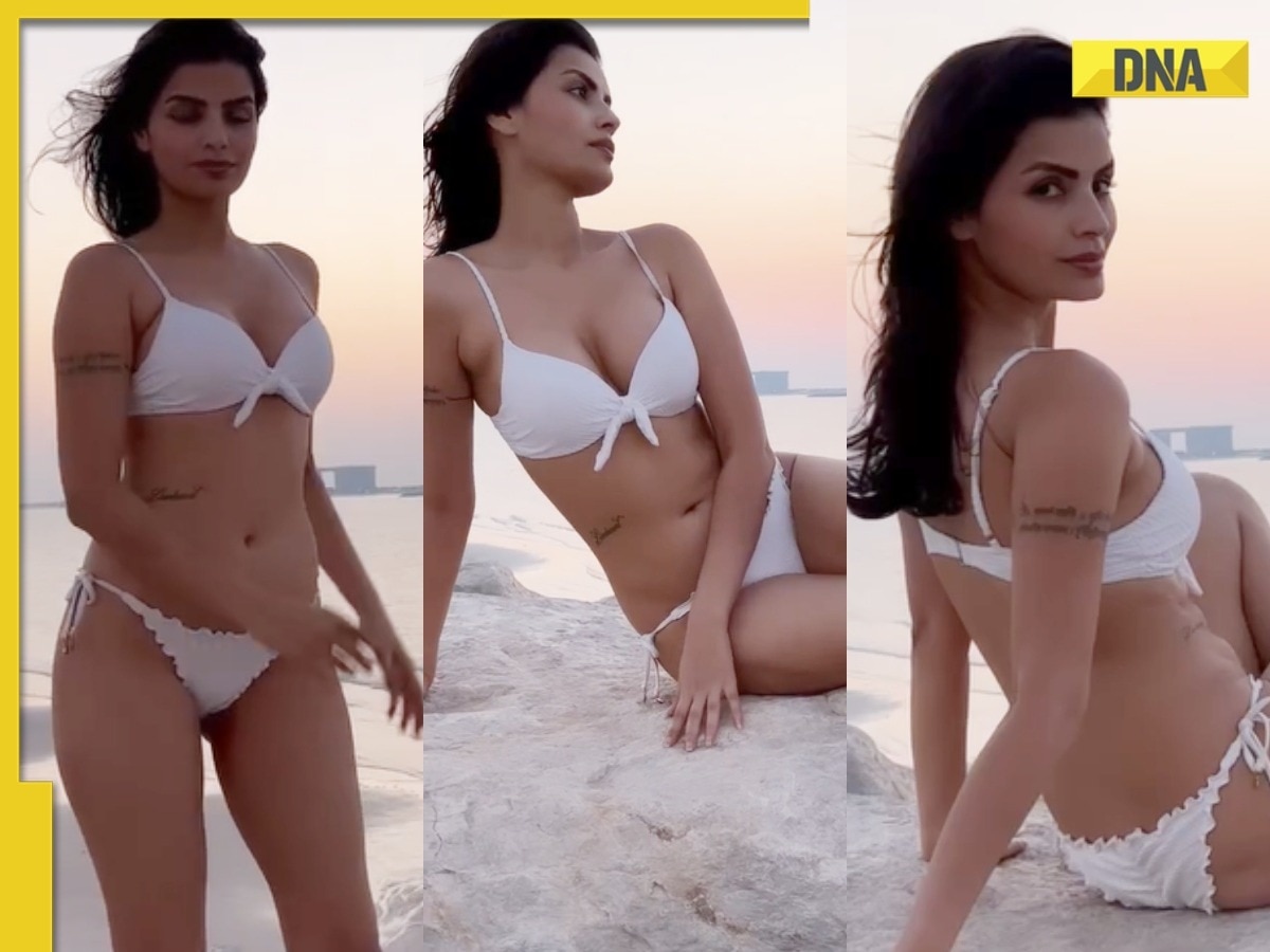 Bigg Boss fame Sonali Raut burns the internet in sexy white bikini, watch  viral video
