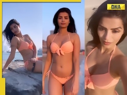 Viral video: Bigg Boss star Sonali Raut sets internet on fire wearing sexy peach bikini, watch