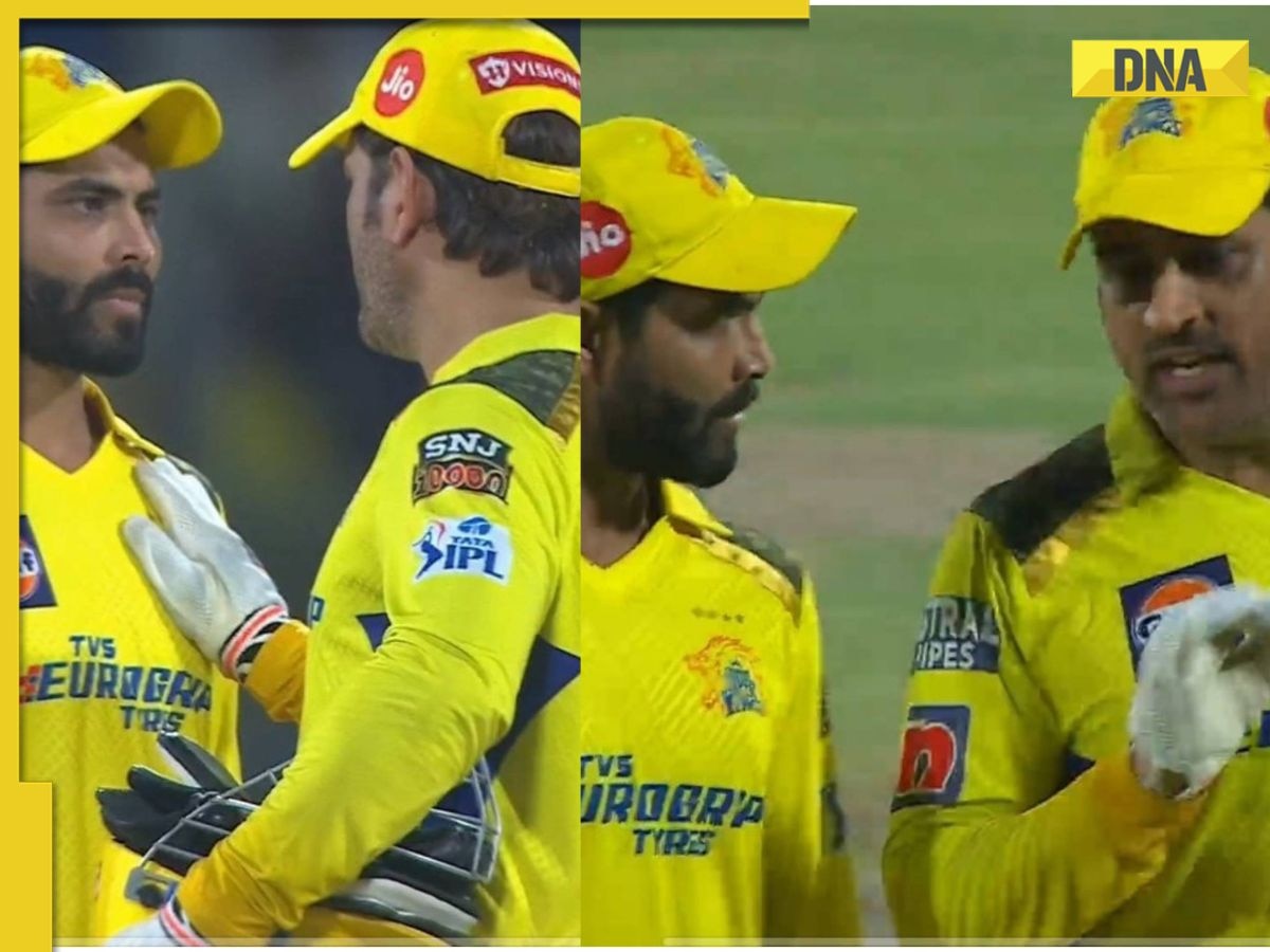 MS Dhoni engages in war of words with Ravindra Jadeja post CSK'S win over Delhi Capitals, video goes viral