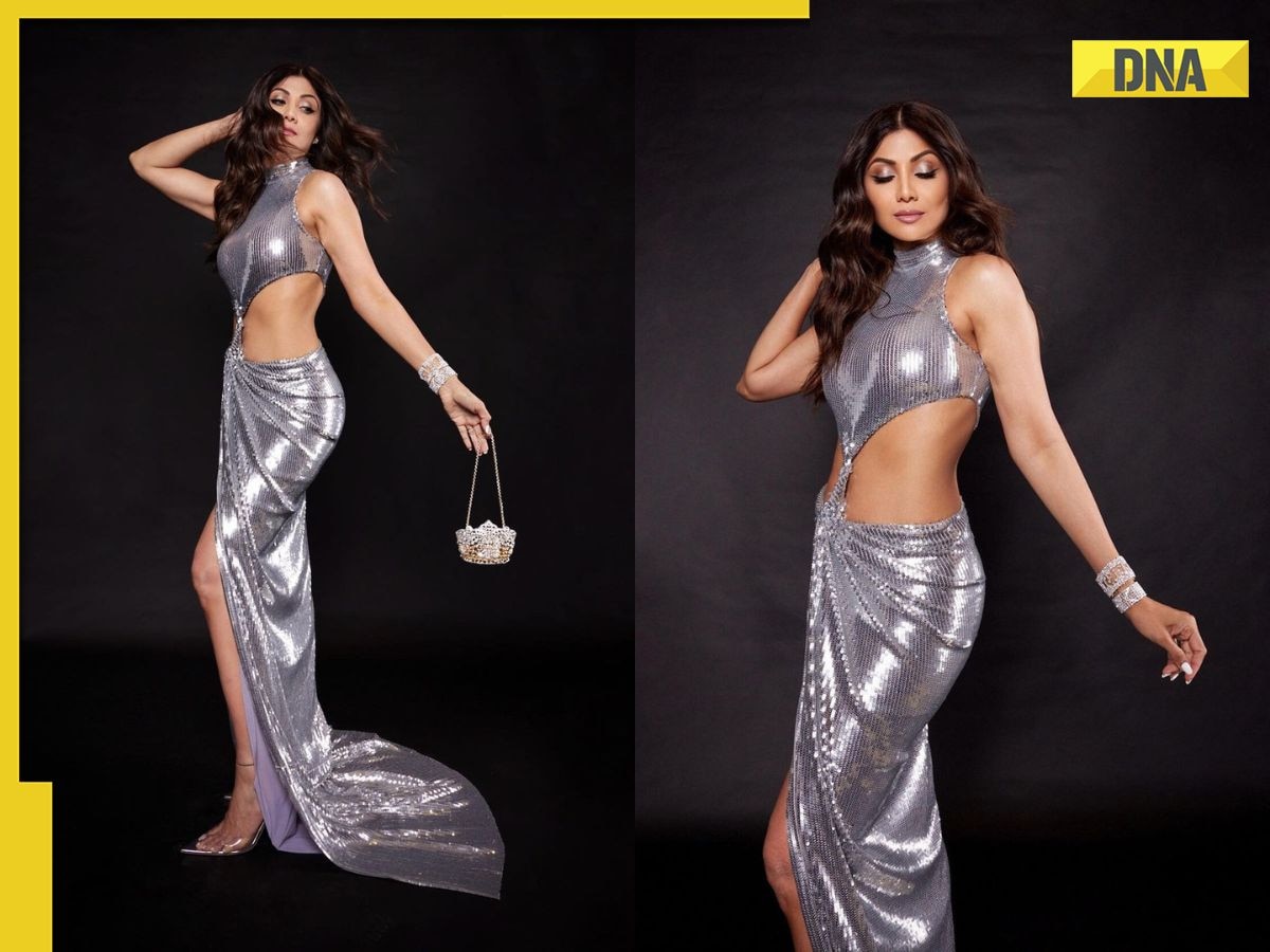 Shilpa Shetty turns heads in silver cut-out gown, poses for Instagram