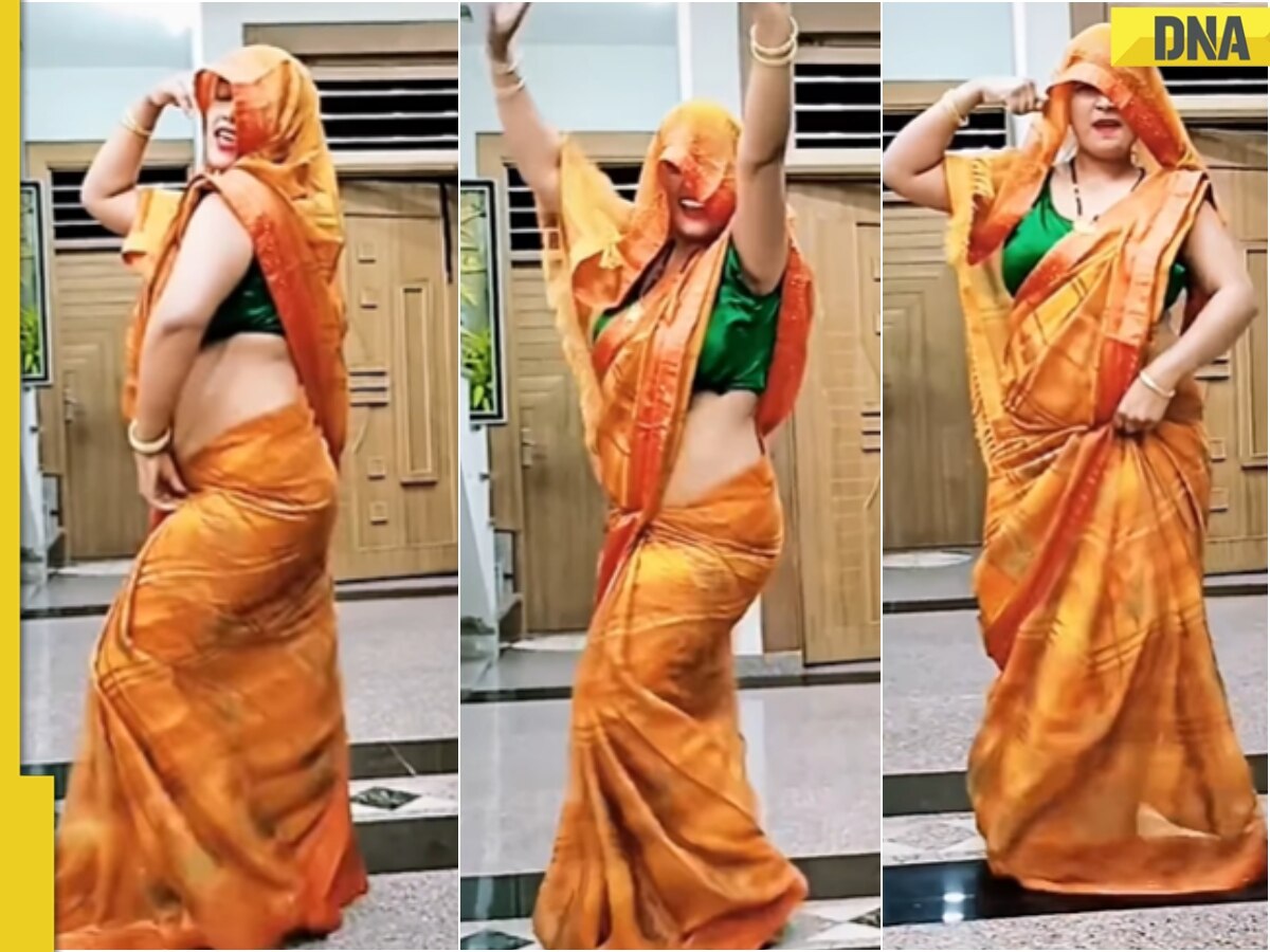 Desi woman in saree burns the internet with her killer dance moves, viral video