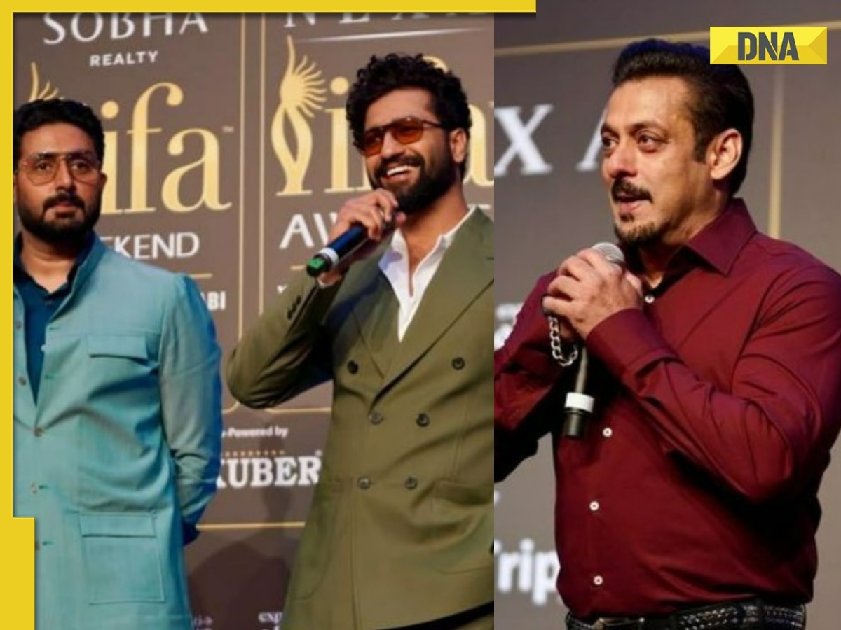 'Salman Khan crying in corner': Netizens react hilariously as Abhishek Bachchan, Vicky Kaushal pose together at IIFA