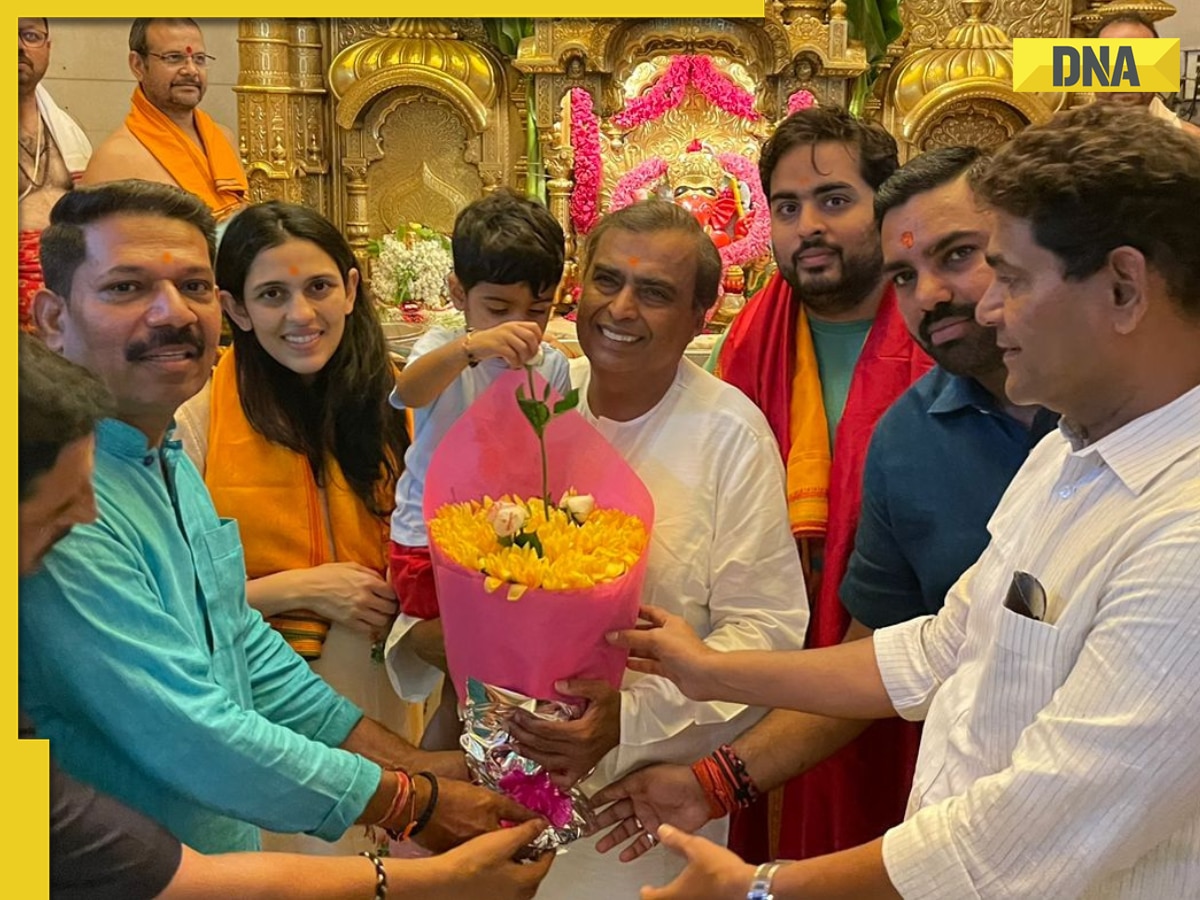 Mukesh Ambani, Akash Ambani, Shloka Mehta visit Siddhivinayak Temple ahead crucial MI vs GT match