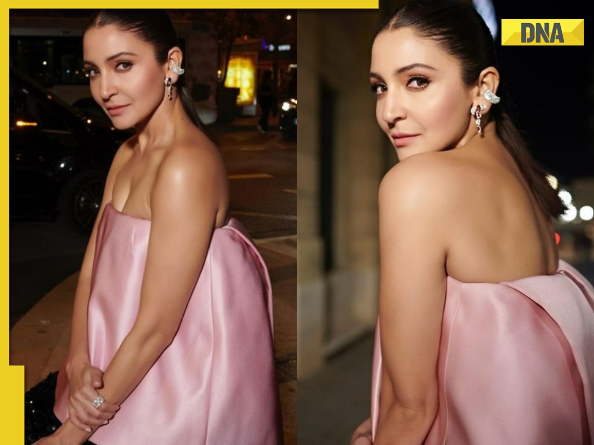 anushka sharma pink dress Anushka Sharma Looked Royal in Pink Floral Lehenga By Sabyasachi