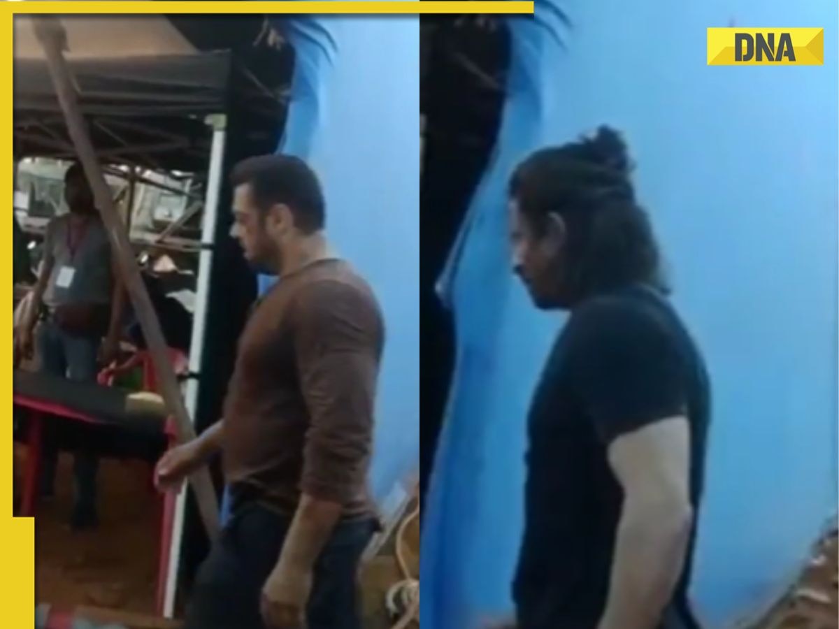 Watch Salman Khan Shah Rukh Khan Walk Into Madh Island Set Of Tiger 3 Leaked Video Goes Viral 